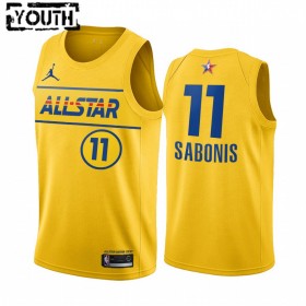 Dres Indiana Pacers Domantas Sabonis 11 2021 All-Star Jordan Brand Gold Swingman - Dječji